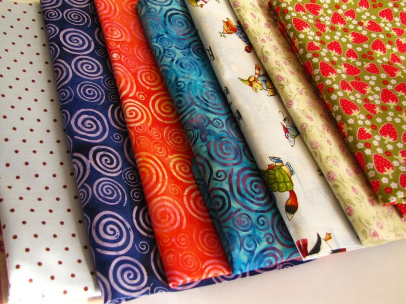 ткани для обучения шитью — хлопок, лён, фланель